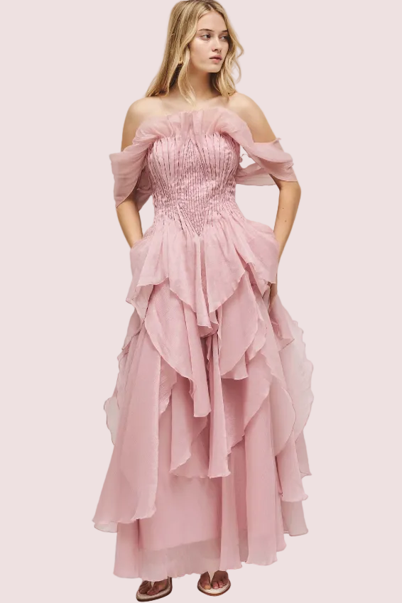 Aje Nisha Gown Blush Pink Size 10