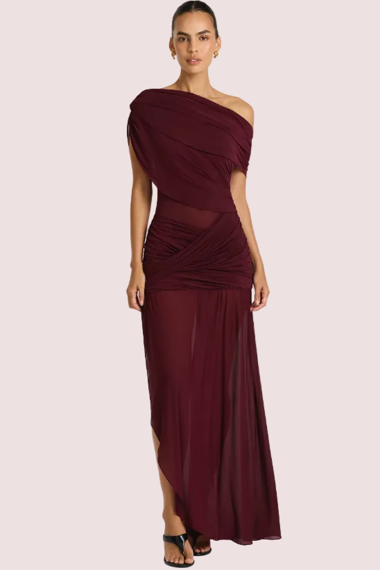 Benni Otto Maxi Dress Plum Size 8,10