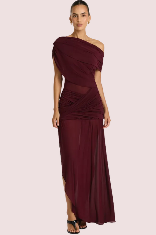 Benni Otto Maxi Dress Plum Size 8,10
