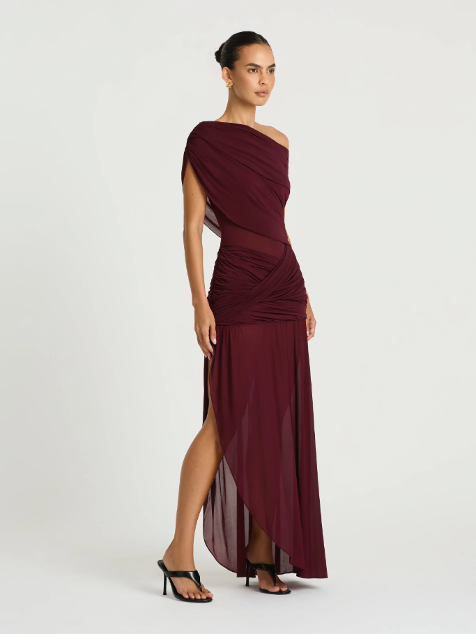 Benni Otto Maxi Dress Plum Size 8,10