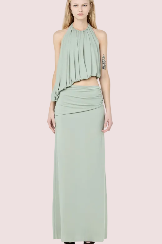 Bec and Bridge Cadence Racer Maxi Dress Pistacchio Green Size 6,8