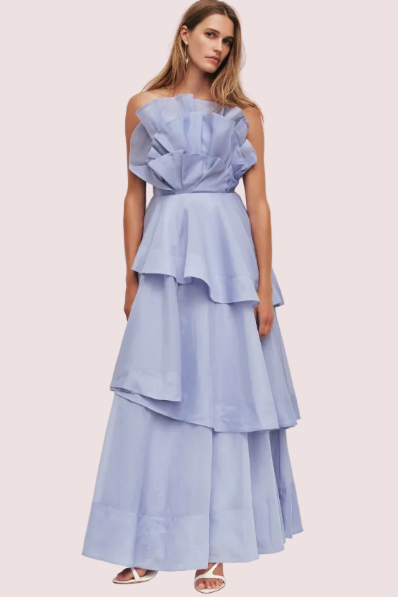 Aje Selestia Gown Pale Blue Size 8,12