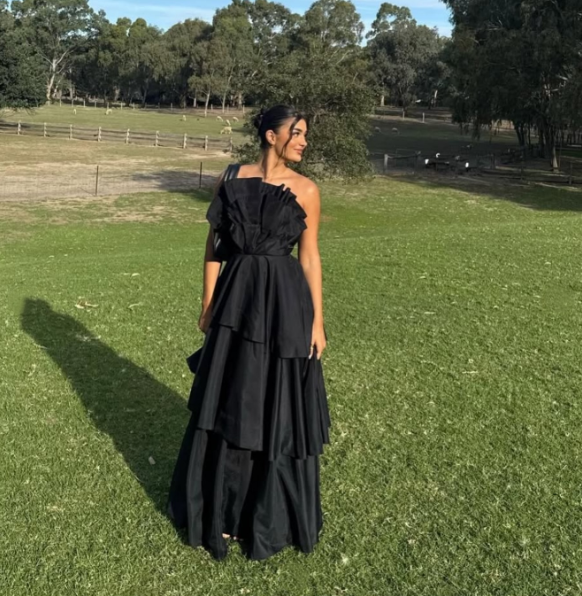 Aje Selesia Gown Black Size 8