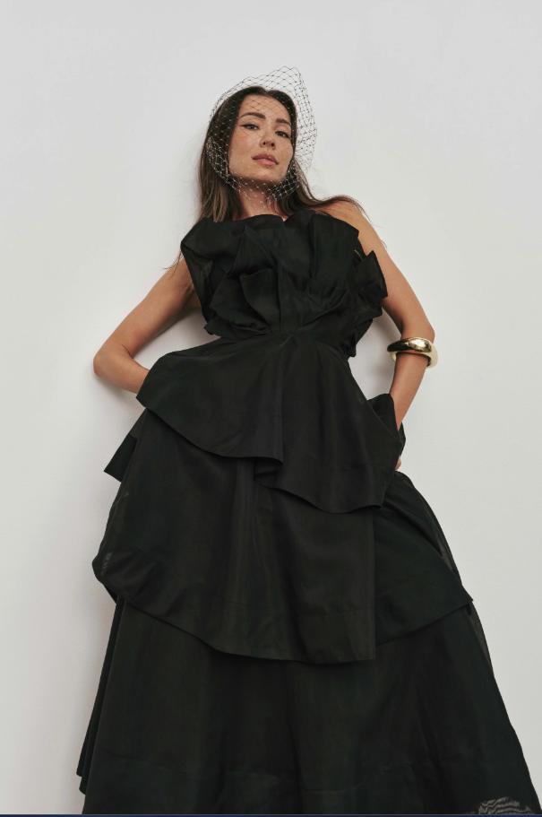 Aje Selesia Gown Black Size 8