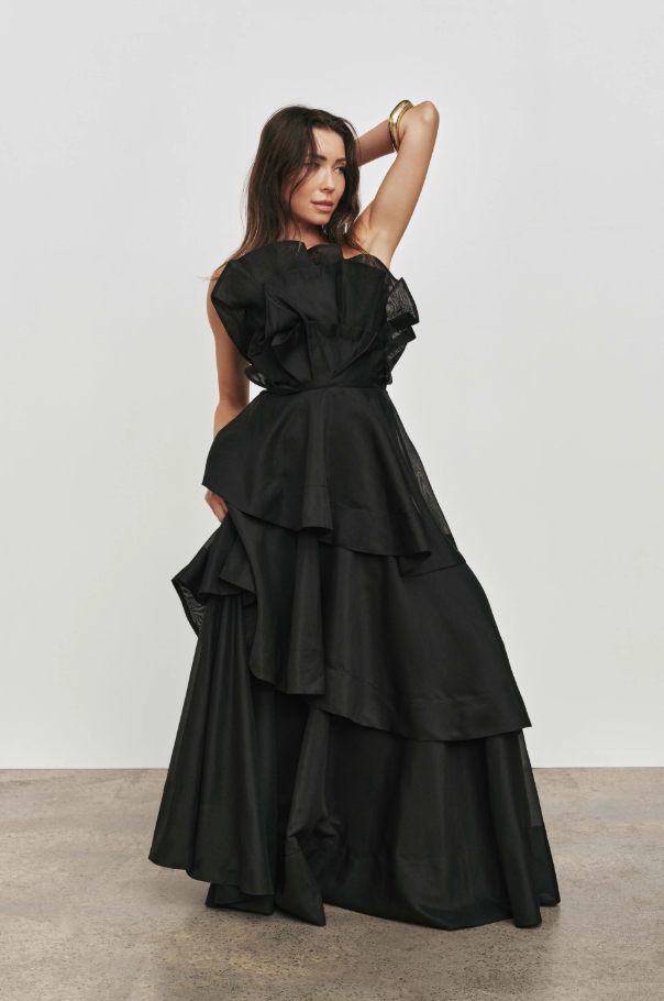 Aje Selesia Gown Black Size 8