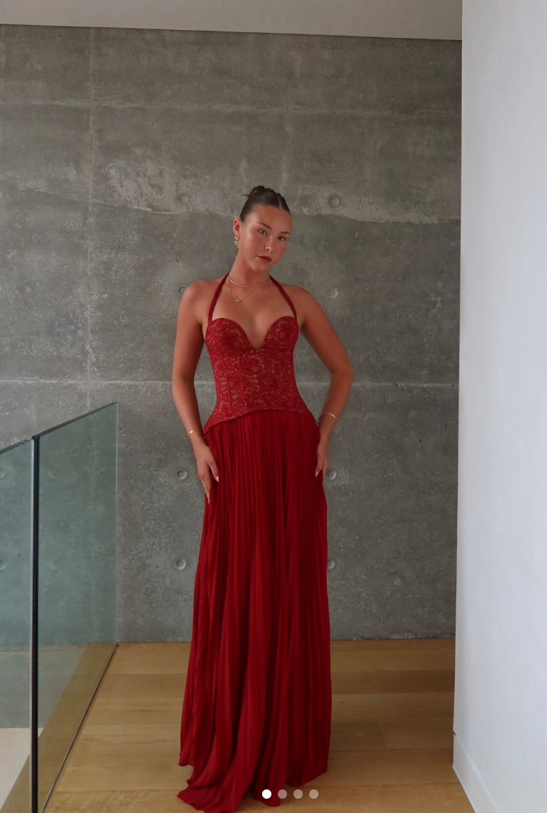 Fenity Gaia Dress – Red Size 6,8