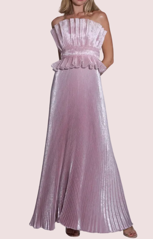 L'idee Masquerade Gown Dusty Shimmer Pink Size 8