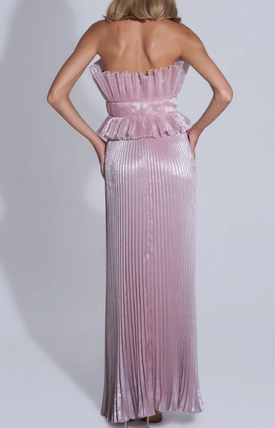 L'idee Masquerade Gown Dusty Shimmer Pink Size 8
