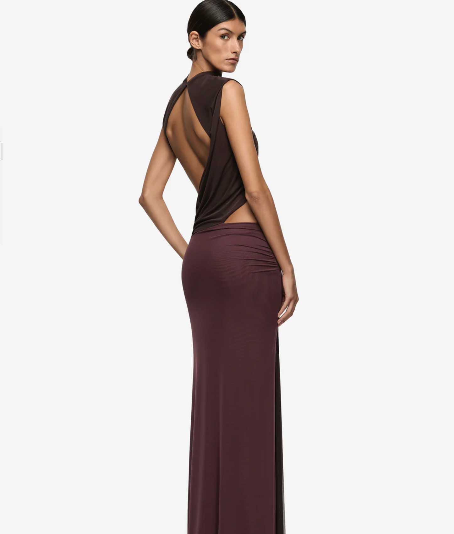 Bec & Bridge Conni Maxi Dress Brown Aubergine (8)