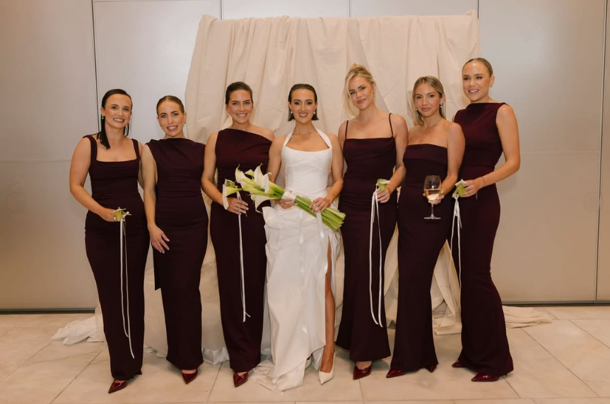 Effie Kats Audrey Gown - Wine Size 6