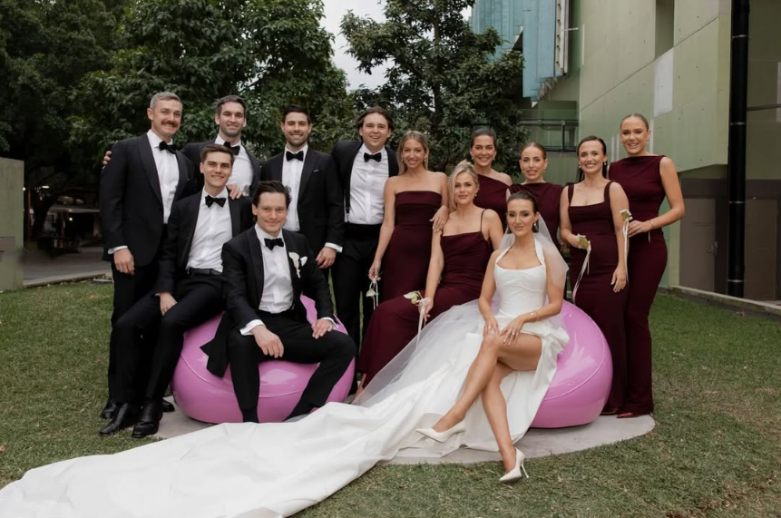 Effie Kats Audrey Gown - Wine Size 6