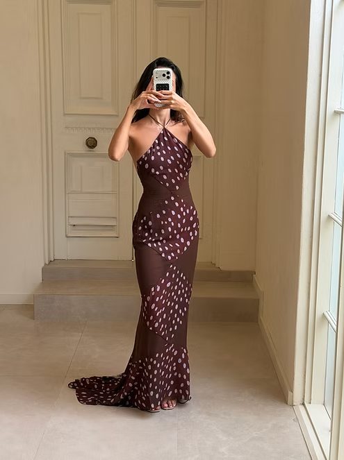 Ance Gria Delphine Gown - Deer Size 8