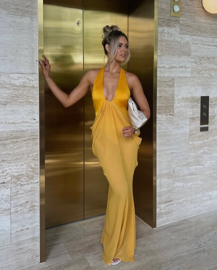 Atoir Mina Maxi Dress Yellow Size 8