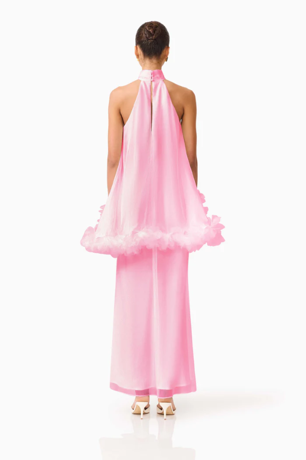 Elliatt Poppy Cape Gown Pink Size 8,10