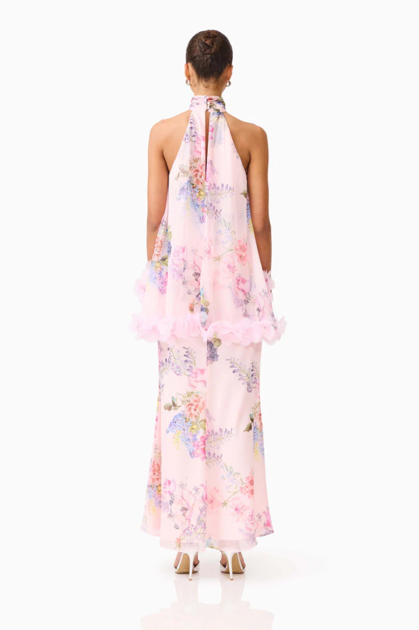 Elliatt Millie Tiered Gown Pink Size 10