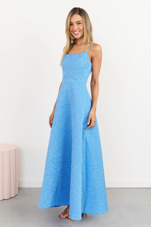 Elliatt Briallen Jacquard Gown Blue Size 10
