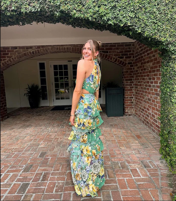 Elliatt Gardenia Halter Maxi Green Size 10