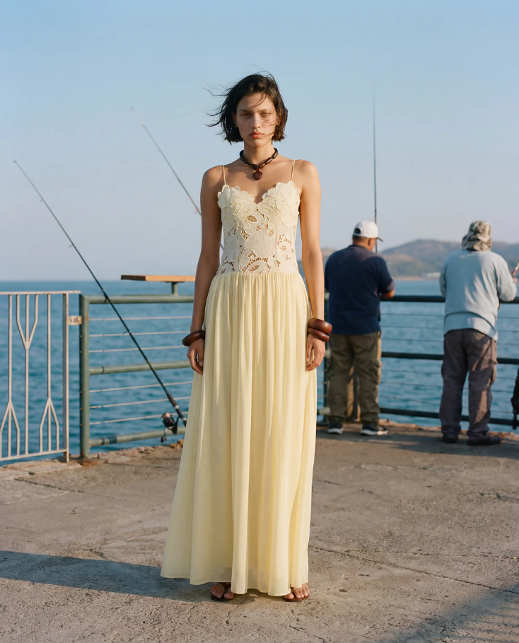 Hansel and Gretel Stephanie Maxi Dress Yellow Size 6,8