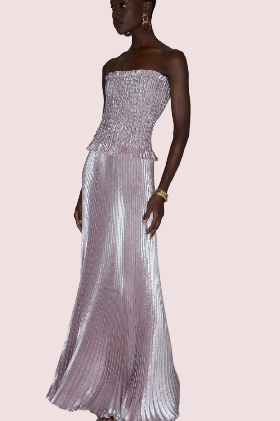 L'Idee Maya Gown Dusty Pink Shimmer Size 8,10