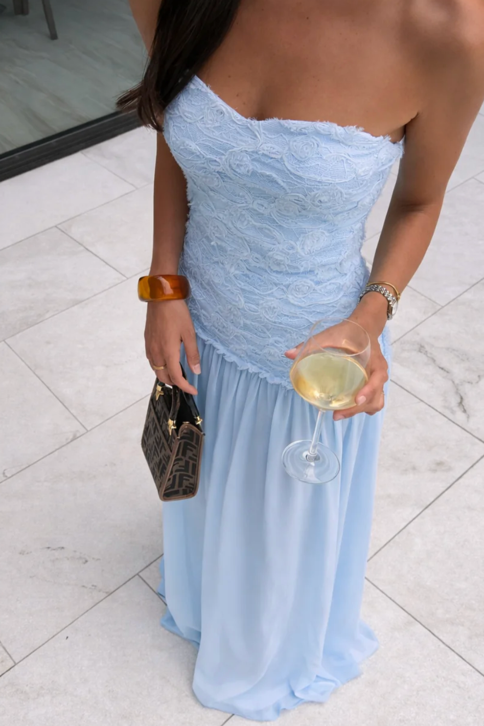 Jefrei Sei Renata Gown Blue Size 8