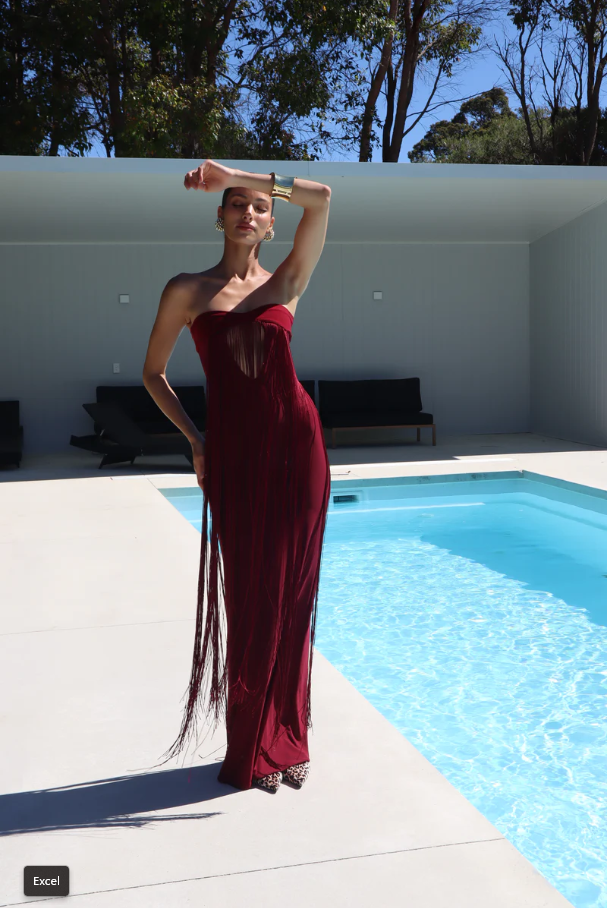 Deconduarte Venus Gown - Wine Size 10