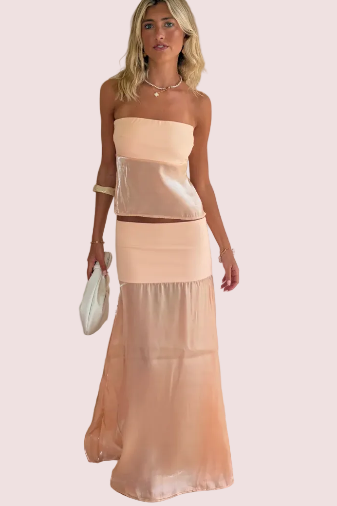Desore Jacare - Mallorca Orange Top & Skirt Set