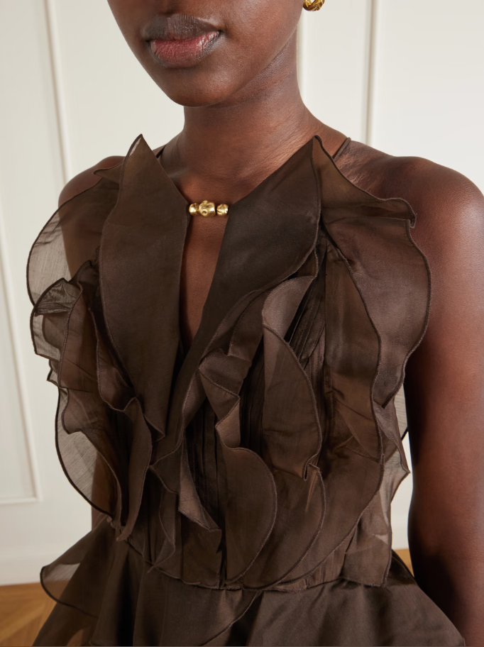 Aje Cleo Gown - Brown Size 10