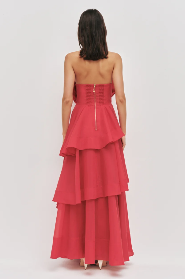 Aje Selestia Gown Scarlett Red Size 12