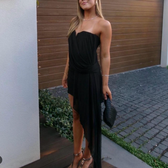 Bec & Bridge Danka Strapless Mini Dress Black Size 10