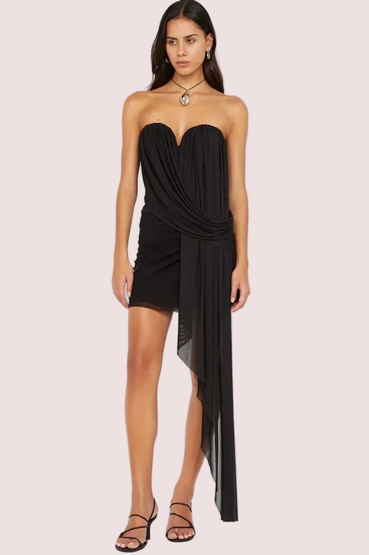 Bec & Bridge Danka Strapless Mini Dress Black Size 10