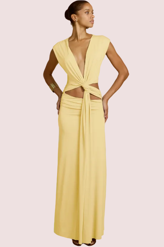 Arcina Ori Jade Dress Lemon Yellow Size 8