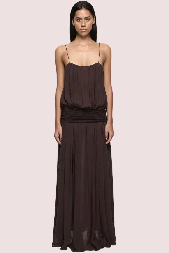 Bec and Bridge Camille Blouson Dress Brown Size 10