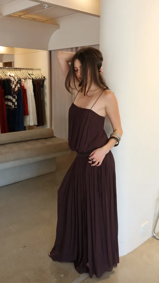 Bec and Bridge Camille Blouson Dress Brown Size 10