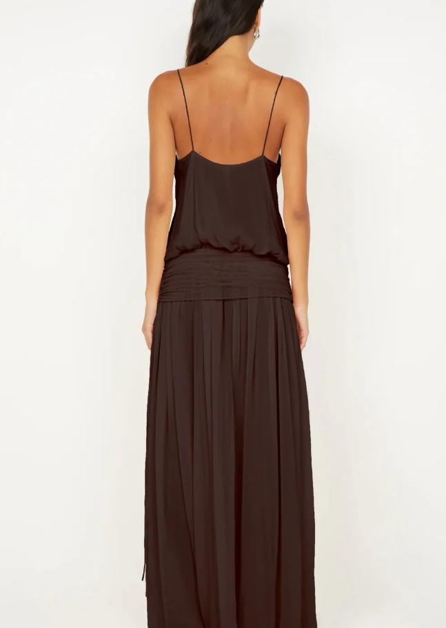 Bec and Bridge Camille Blouson Dress Brown Size 10