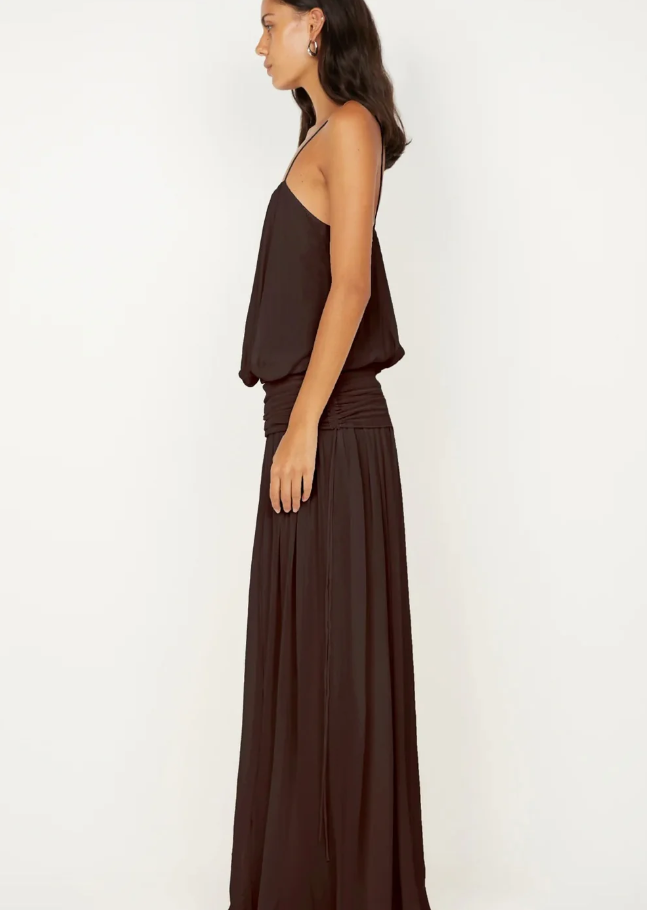 Bec and Bridge Camille Blouson Dress Brown Size 10