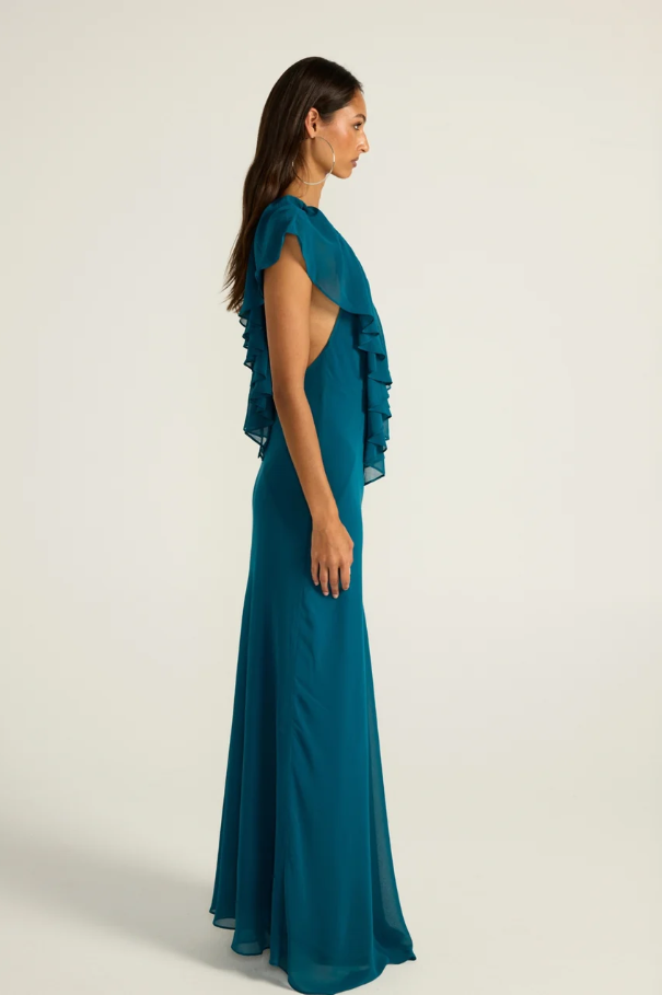 Ance Gria Clover Dress Teal Green Size 6