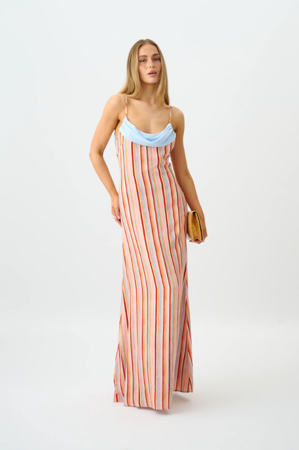 With Harper Lu Draped Slip Dress Size 8