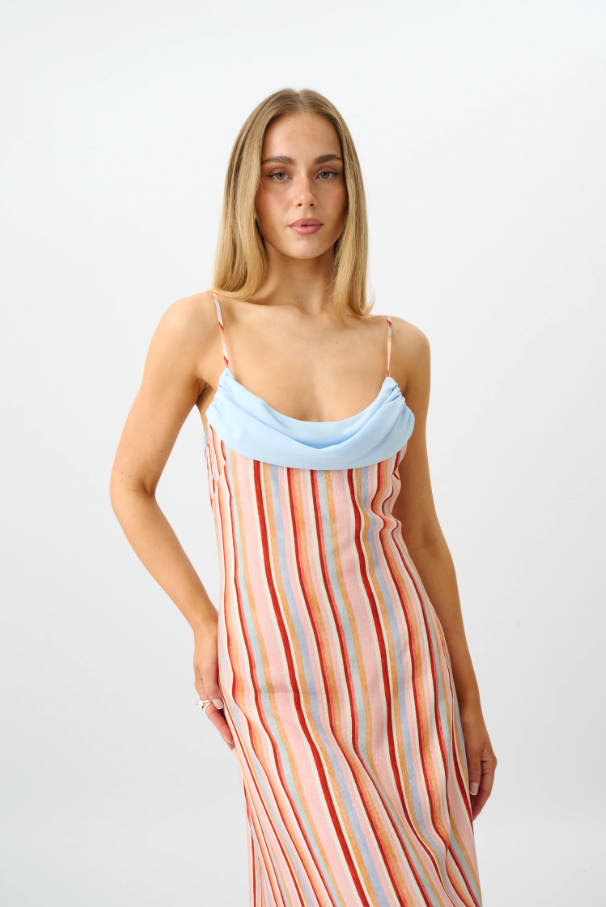 With Harper Lu Draped Slip Dress Size 8