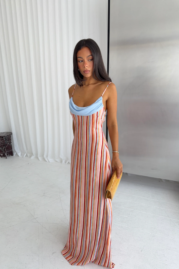 With Harper Lu Draped Slip Dress Size 8