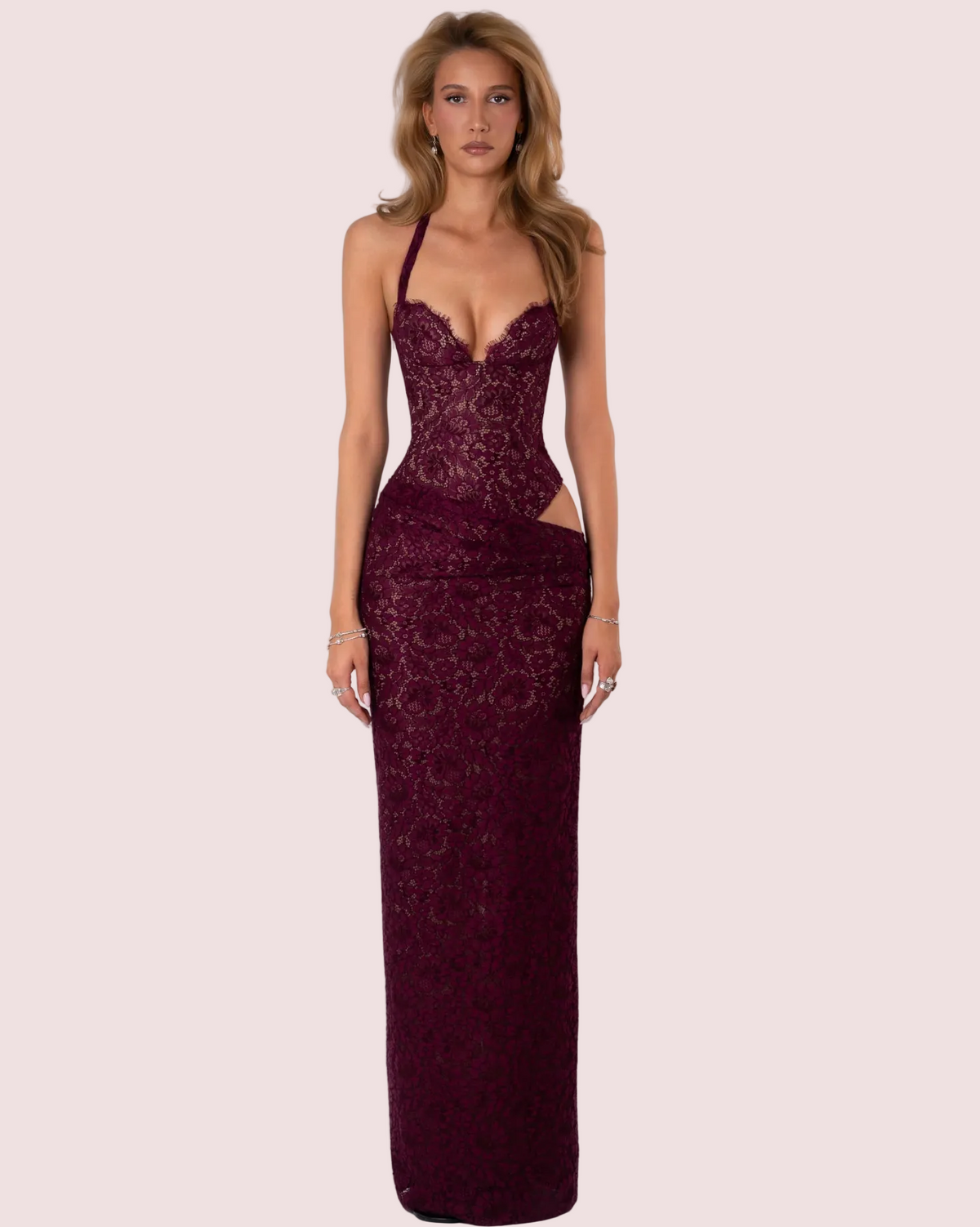 Fenity Veronica Dress Burgundy Size 8,10