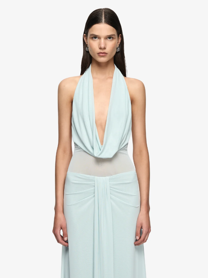 Bec and Bridge Isora Halter Maxi Blue Size 8,10