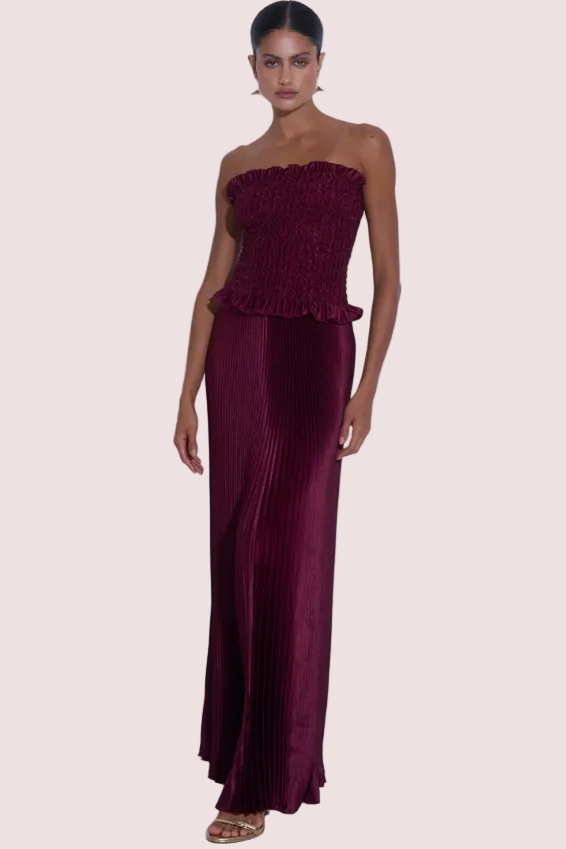 L'idee Maya Gown Wine Size 8,10