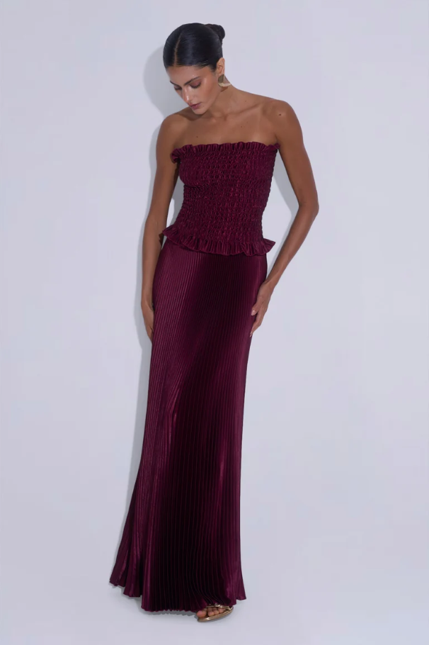 L'idee Maya Gown Wine Size 8,10