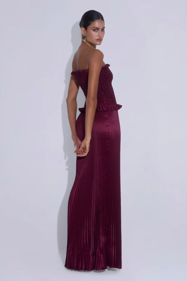 L'idee Maya Gown Wine Size 8,10