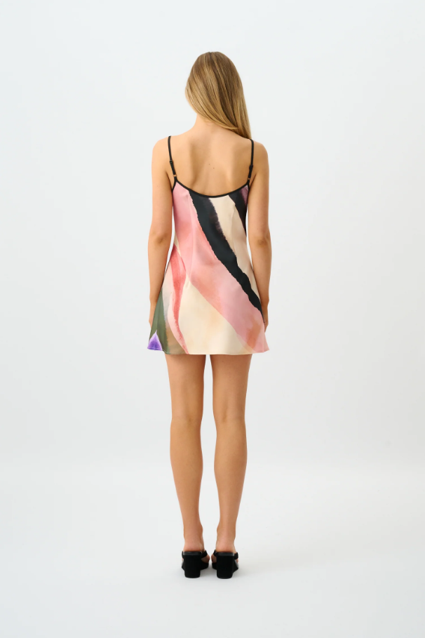 With Harper Lu Bias Mini Dress Wave Size 10