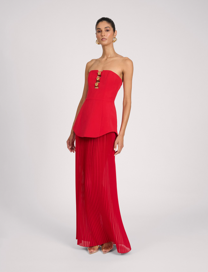 Eliya the Label Leo Dress Red Size 8