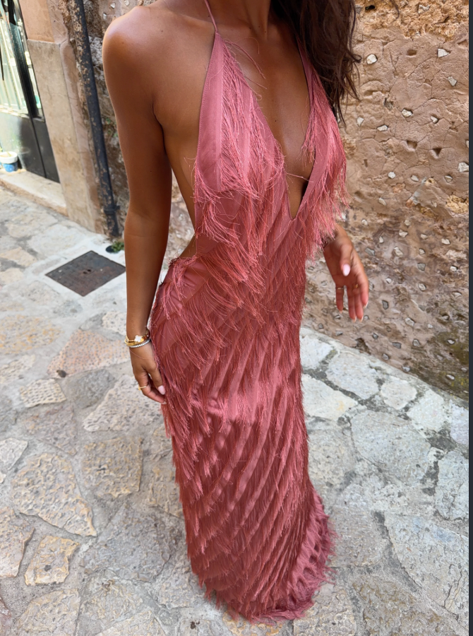 Jasook Noa Gown Peach