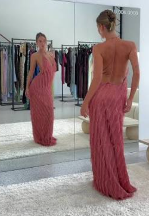 Jasook Noa Gown Peach