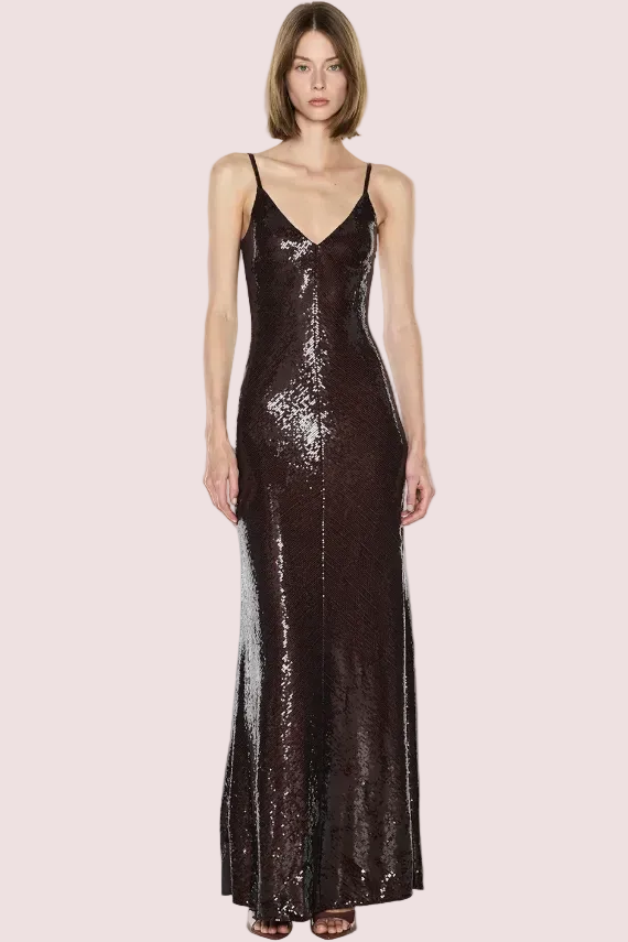 Manning Cartell Dream Maker Slip Dress Espresso Brown Size 8