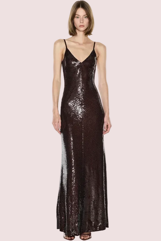 Manning Cartell Dream Maker Slip Dress Espresso Brown Size 8